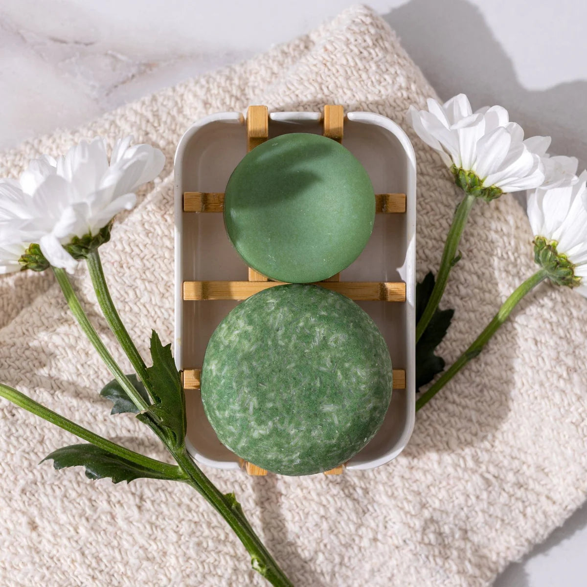 Bloom Castor Oil Shampoo & Conditioner Bar Duo - For Hair Growth