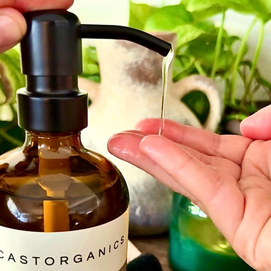 USDA Organic Castor Oil with Metal Pump